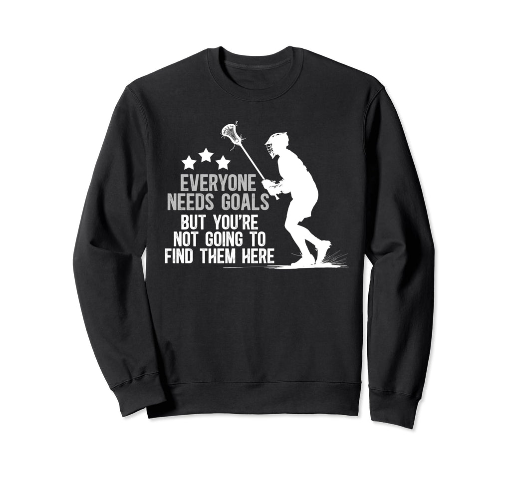 Lacrosse Keeper Funny Lacrosse Sweatshirt - Unique Graphic for Adults