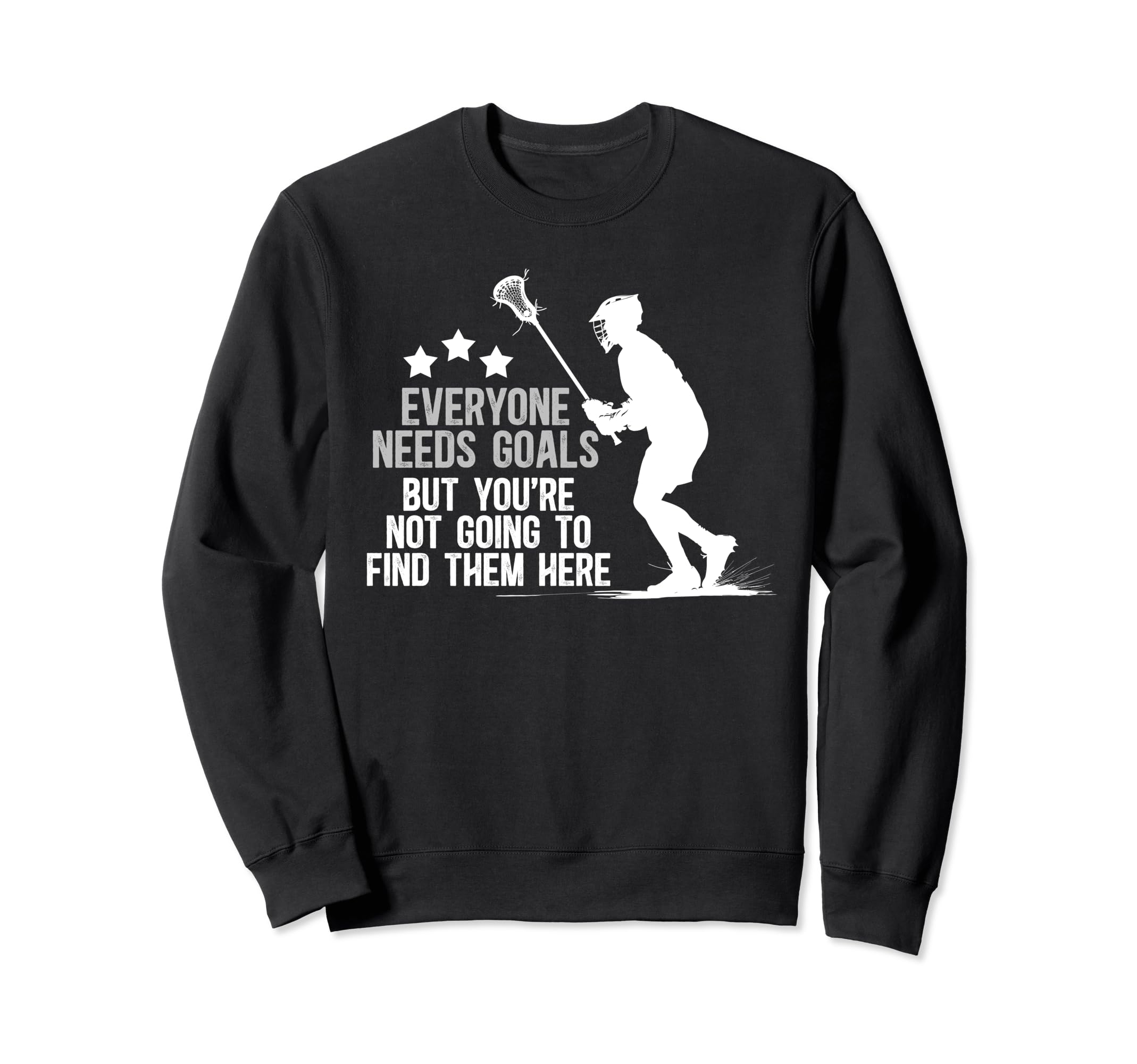 Lacrosse Keeper Funny Lacrosse Sweatshirt - Unique Graphic for Adults