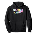 Groovy Mommy Soccer Sports Loving Hoodie - Aesthetic Graphic for Adults
