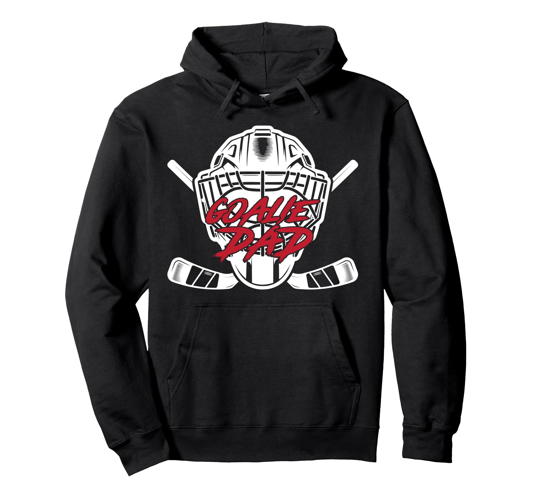 Ice Hockey Goalie Dad Hockey Keeper Hoodie - Streetwear Style for Adults