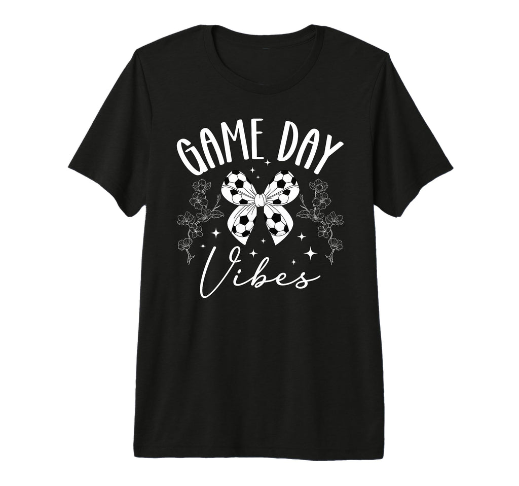 Game Day Vibes Soccer Game Day Soccer T-Shirt - Graphic Print for Adults