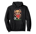 Kawaii Soccer Heifer Just Who Loves Hoodie - Custom Art Print Men Women