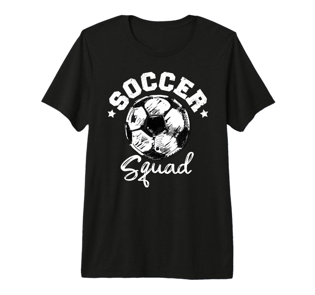 Soccer Squad Soccer Ball Distressed T-Shirt - Casual Everyday Wear Unisex