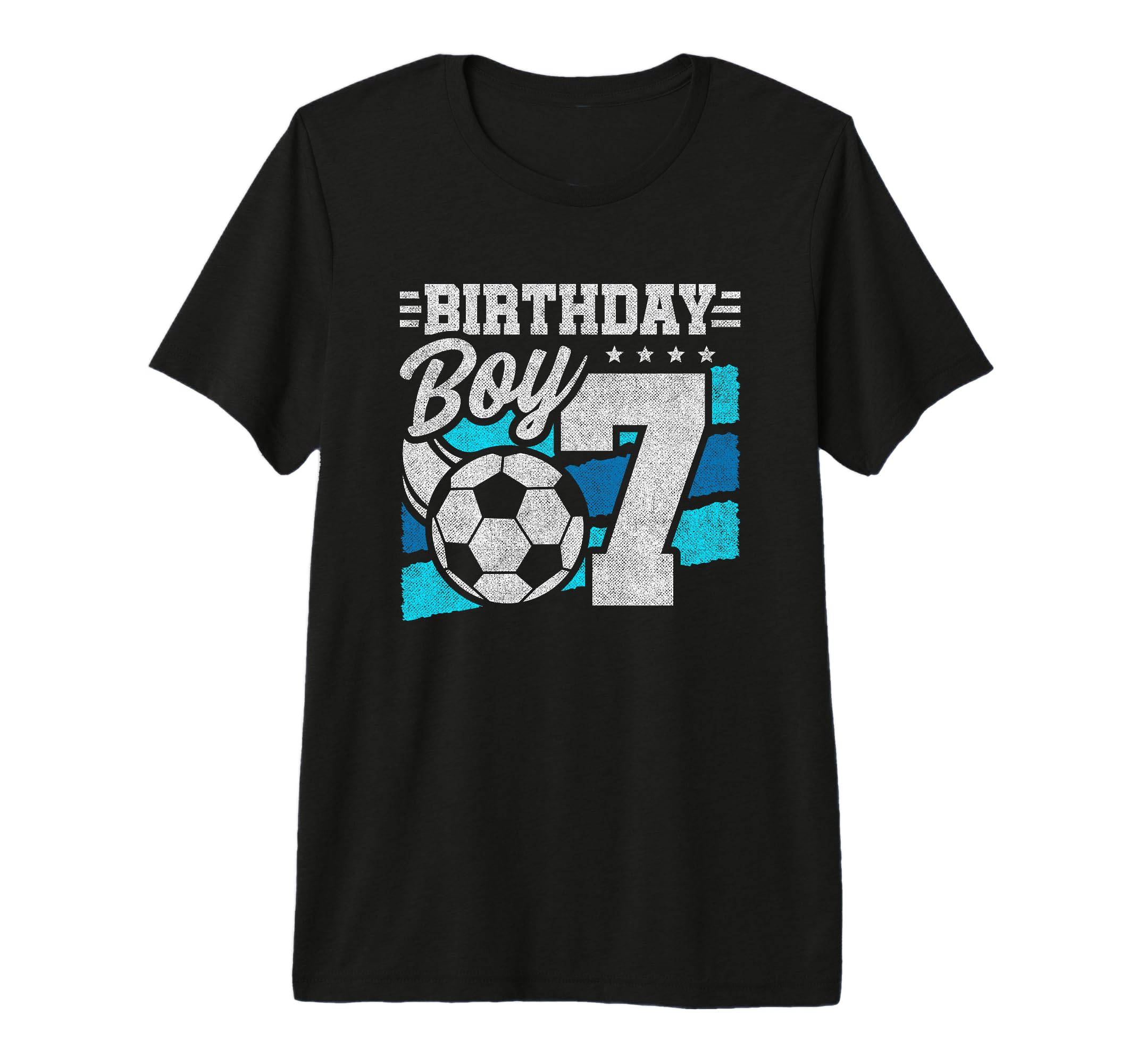7Th Birthday Soccer Party 7 Year Old T-Shirt - Minimalist Print Men Women