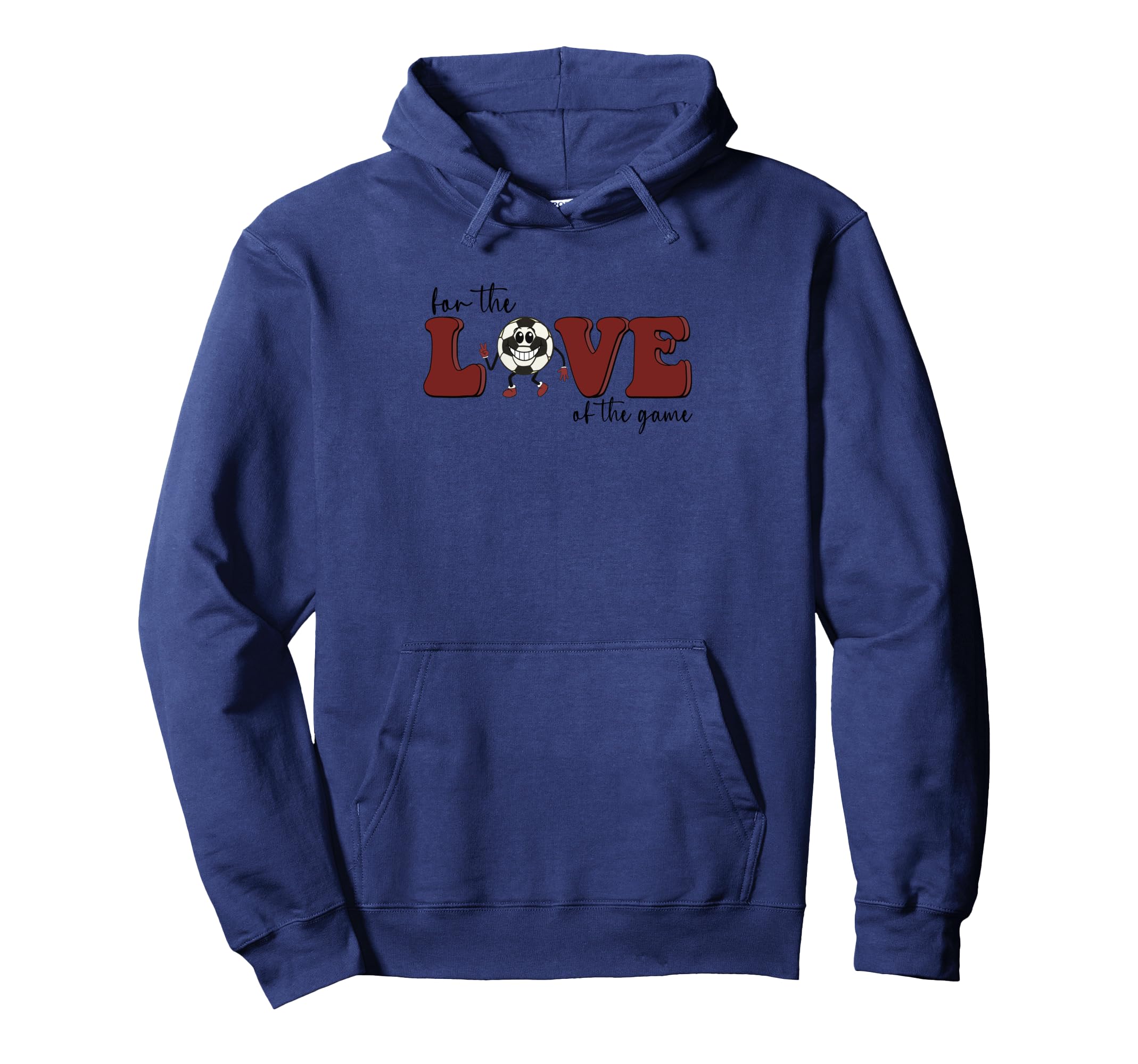 Love Game Soccer Fun Hoodie - Minimalist Print Unisex
