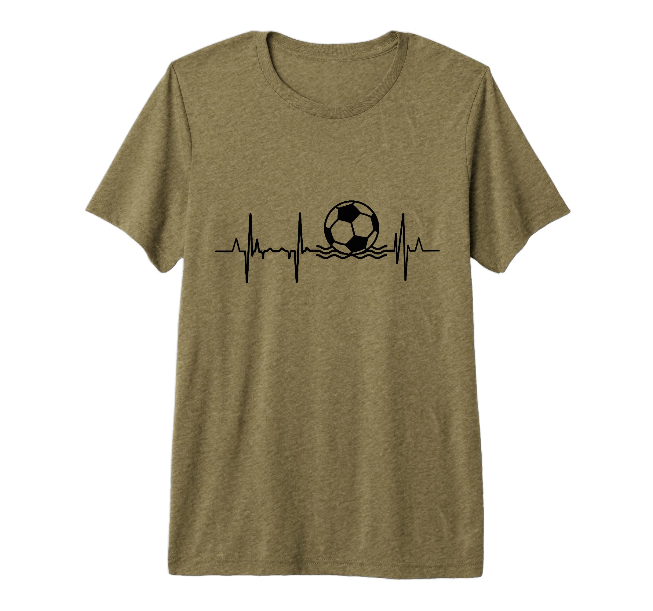 Beach Soccer Heartbeat Tri Blend T-Shirt - Novelty Apparel Unisex