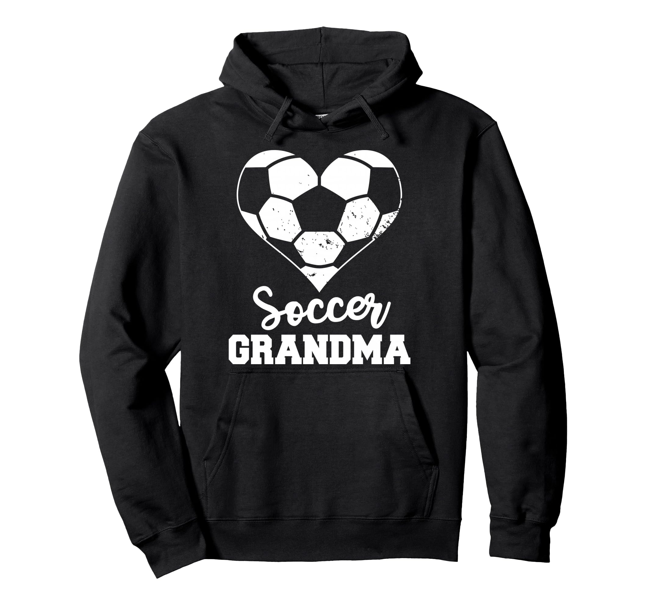 Soccer Grandma Heart Funny Soccer Hoodie - Novelty Apparel for Adults