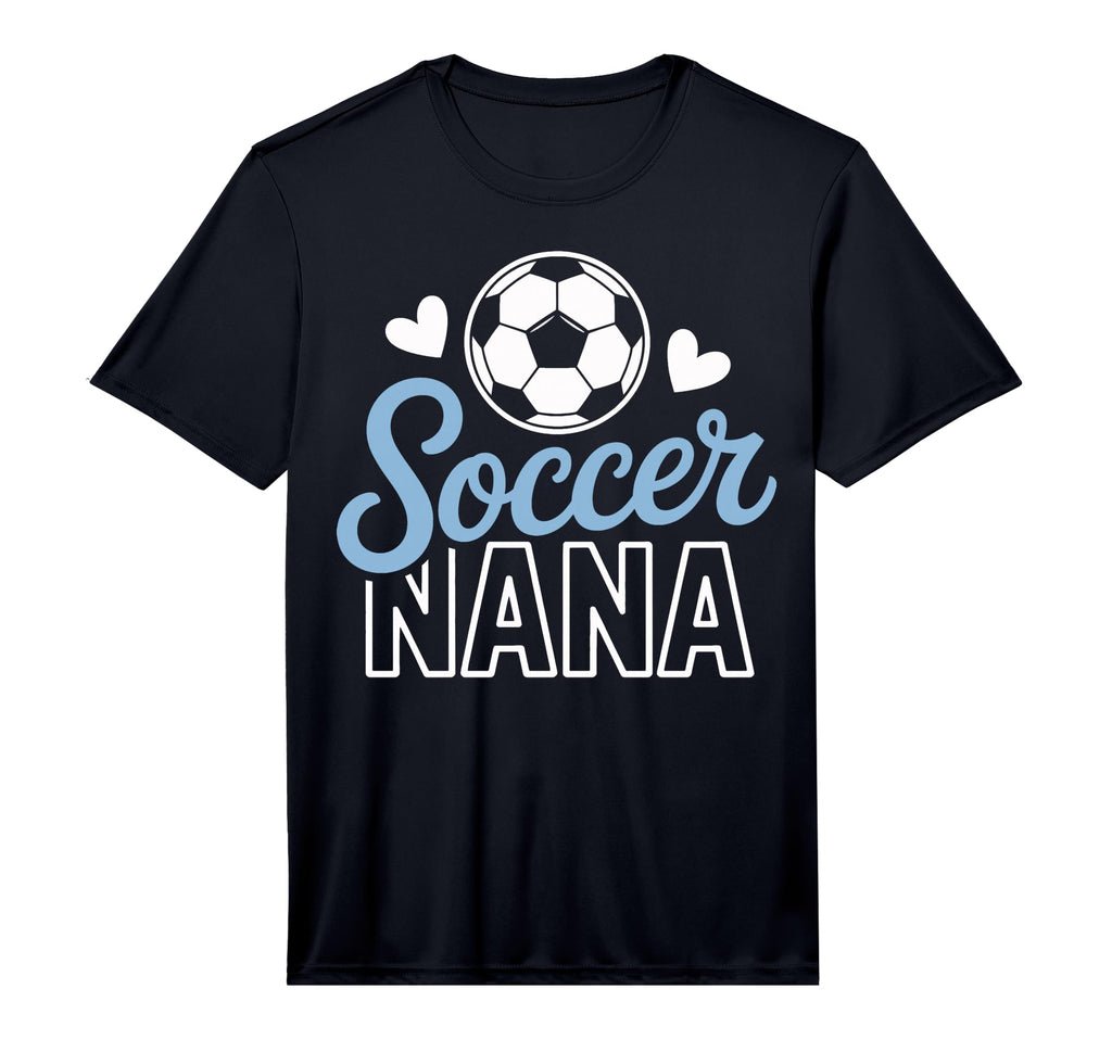 Soccer Nana Proud Grandmas Supporting T-Shirt - Trendy Graphic for Adults