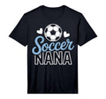 Soccer Nana Proud Grandmas Supporting T-Shirt - Trendy Graphic for Adults
