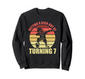 7 Year Old Happy 7Th Birthday Sweatshirt - Streetwear Style Men Women