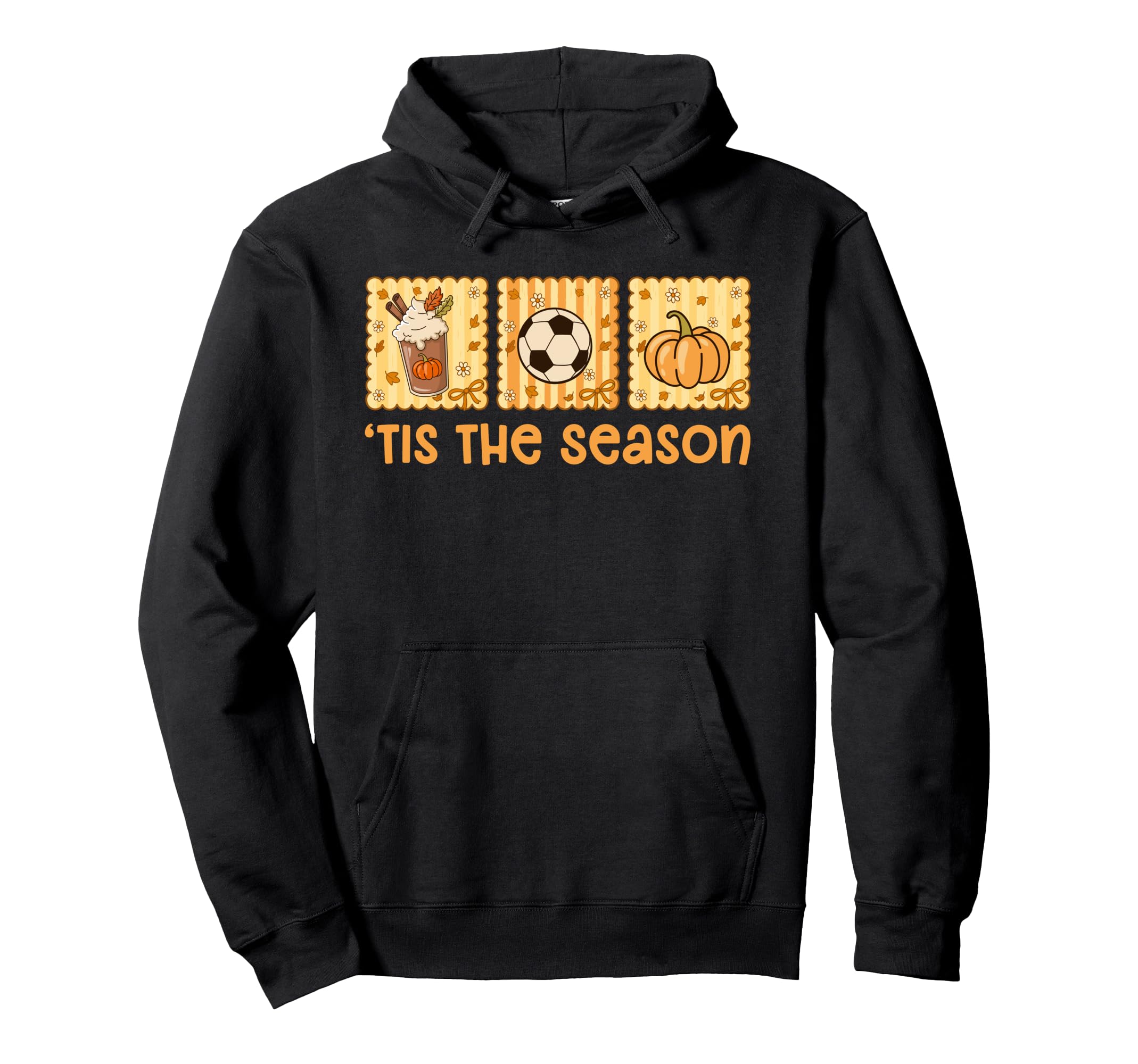 Tis Season Fall Season Pumpkin Spice Hoodie - Custom Art Print for Adults
