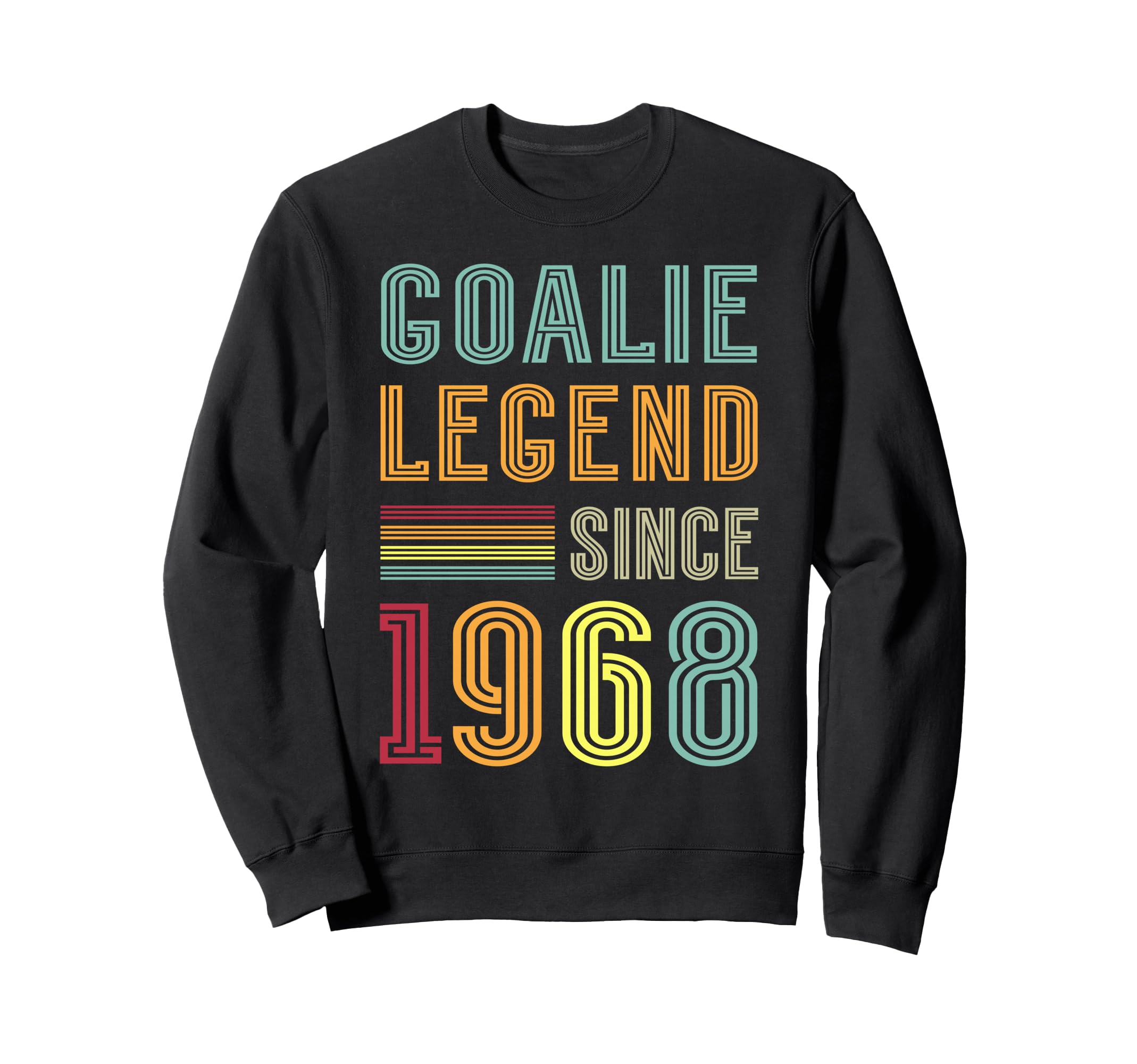 Goalkeeper Legend 1968 Sports Goal Sweatshirt - Trendy Graphic for Adults