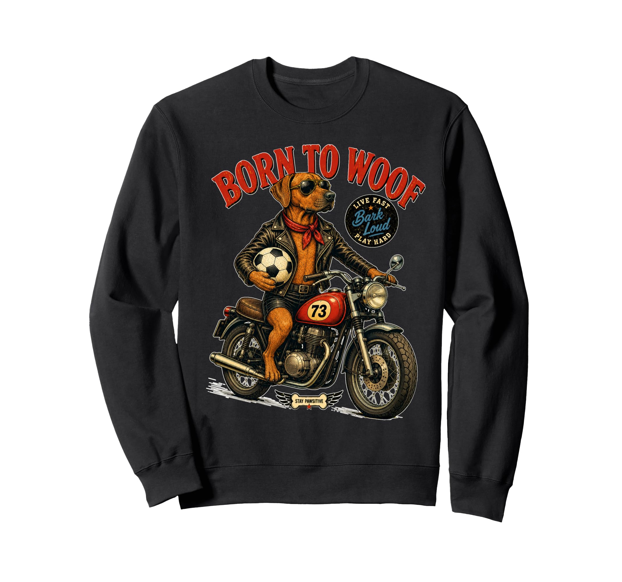 Ridgeback Motorbike Love Footbal Sweatshirt - Streetwear Style Men Women