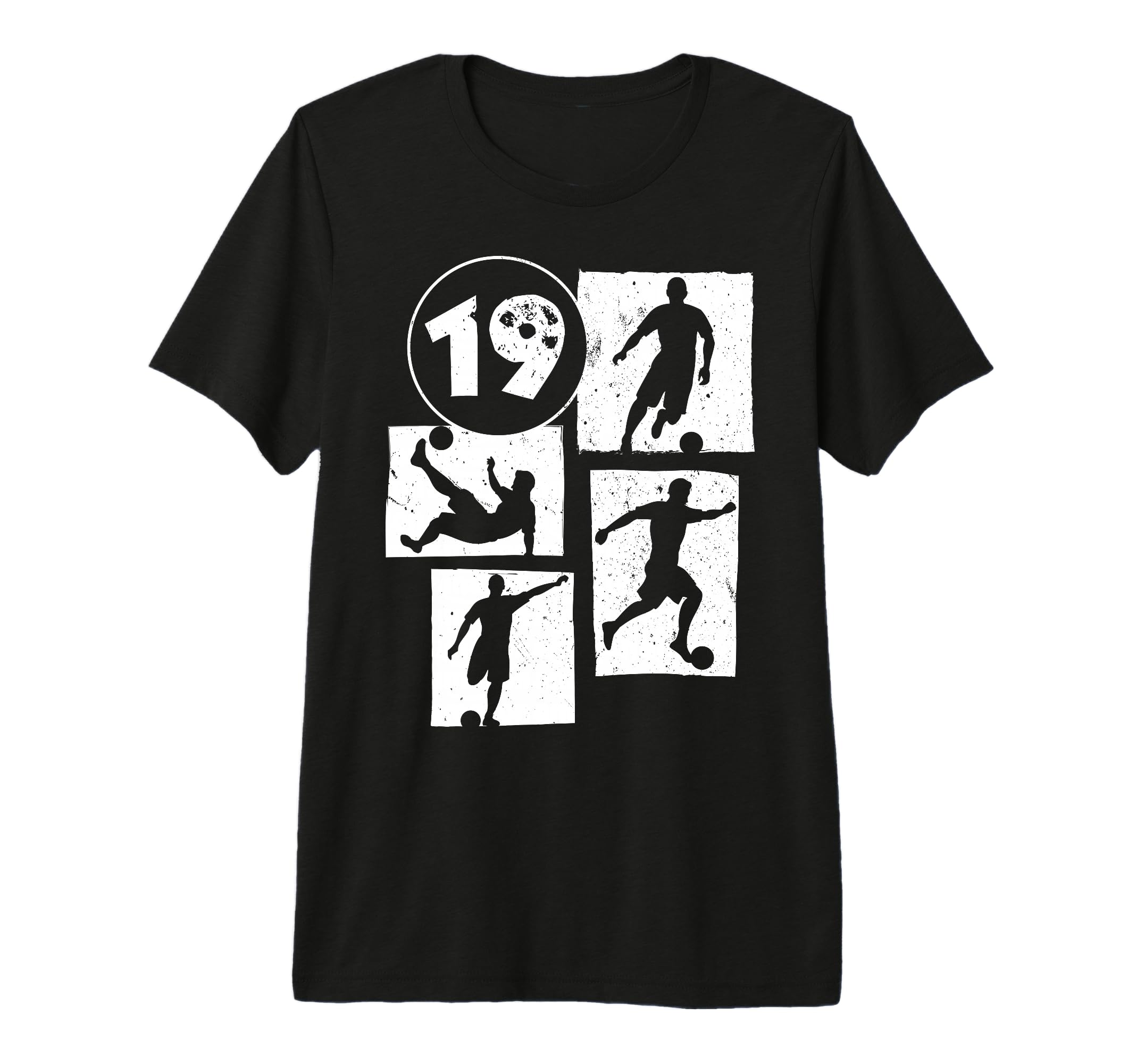19Th Birthday Soccer Player Football 19 T-Shirt - Trendy Graphic Men Women