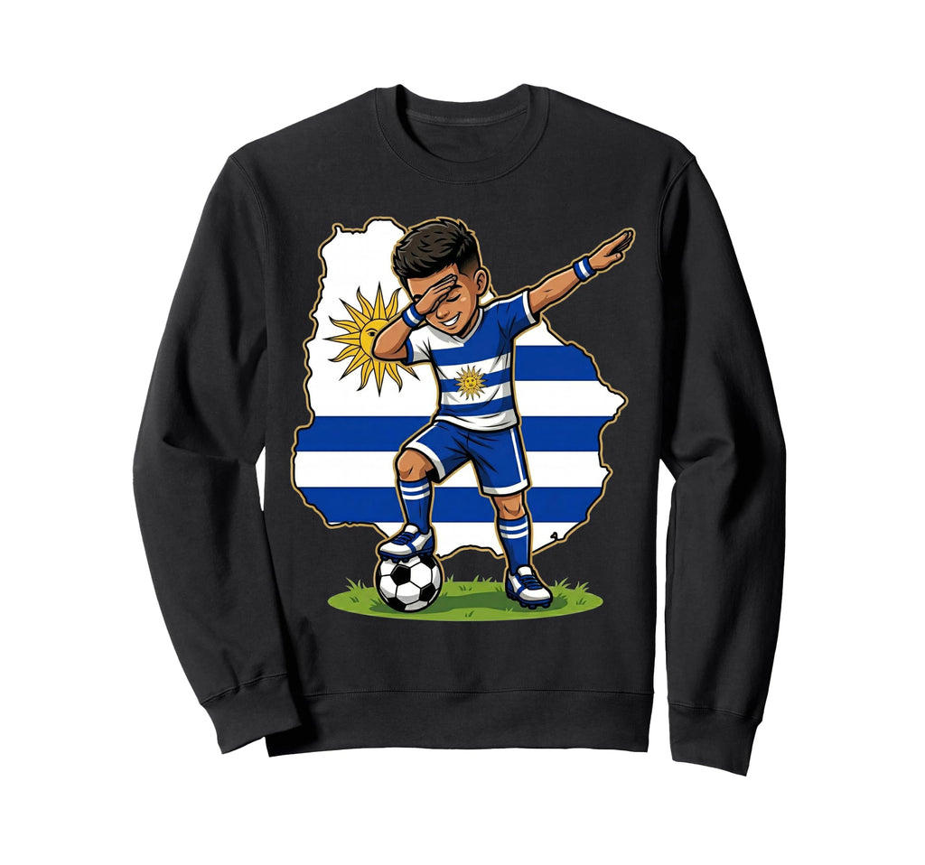 Uruguay Soccer Dab Flag T-Shirt - Novelty Apparel Unisex
