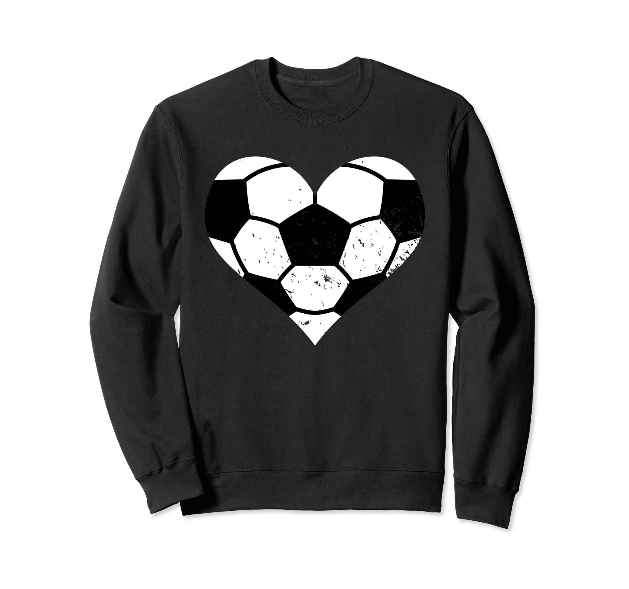 Soccer Heart Funny Soccer Player Mom Sweatshirt - Graphic Print for Adults
