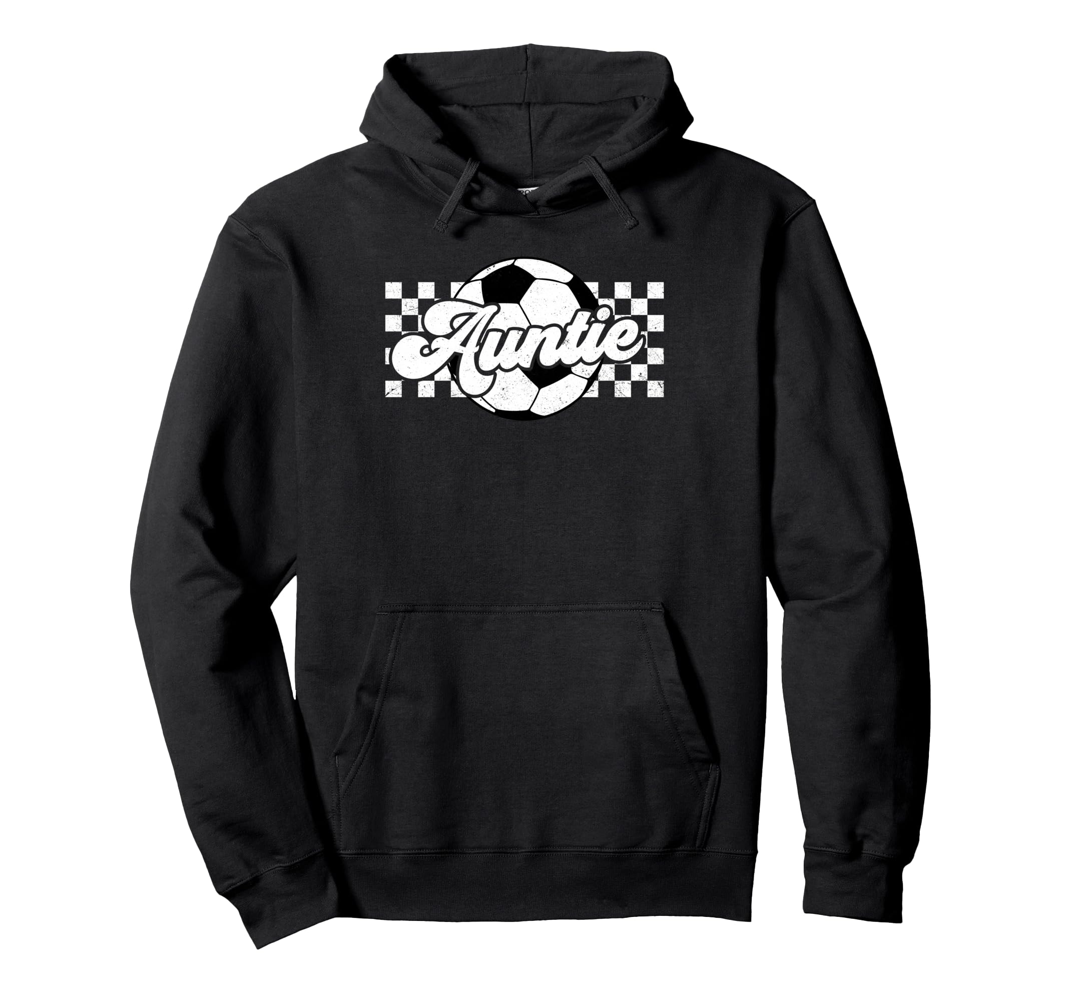 Soccer Auntie Aunt Lover Family Mothers Hoodie - Graphic Print for Adults