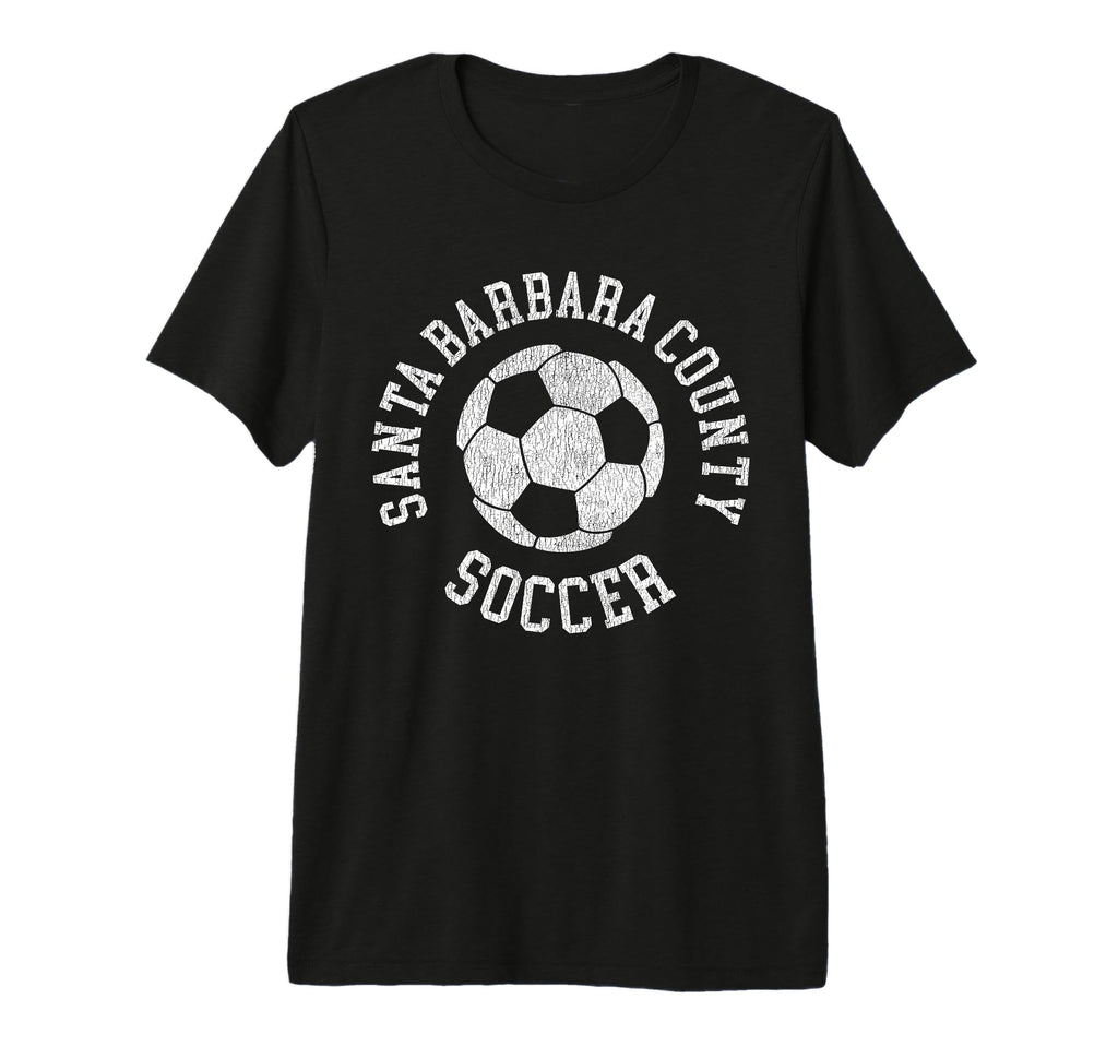 Santa Barbara County Soccer T-Shirt - Custom Art Print for Adults
