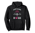 Just Who Loves Dogs And Soccer Gift Dog Hoodie - Unique Graphic Unisex