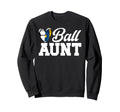 Ball Aunt Heart Volleyball Sweatshirt - Fun Novelty Design Men Women