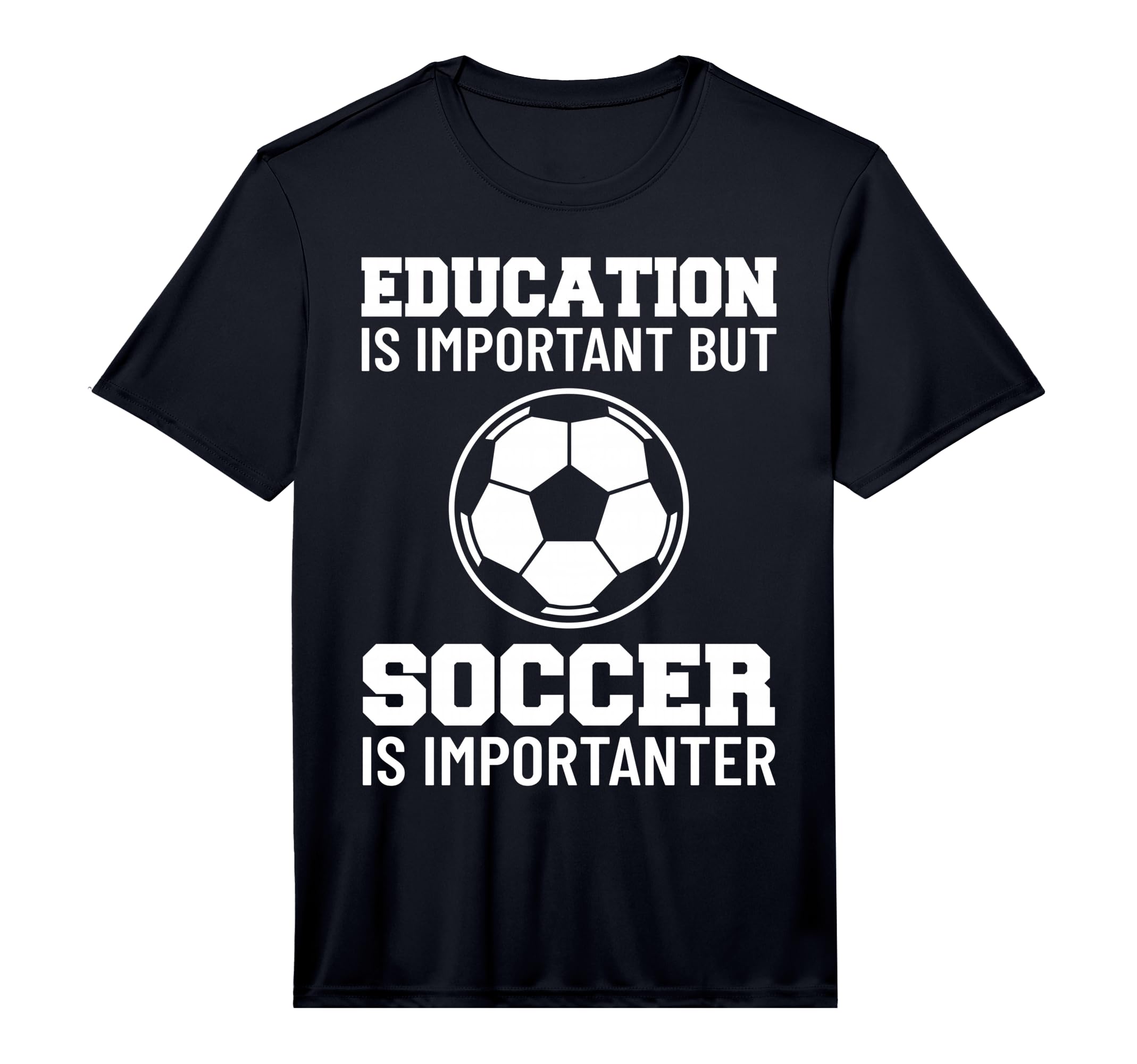 Education Is Important But Soccer Is T-Shirt - Custom Art Print for Adults