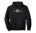 Soccer Heartbeat Sports Soccer Pastel Hoodie - Graphic Print Unisex