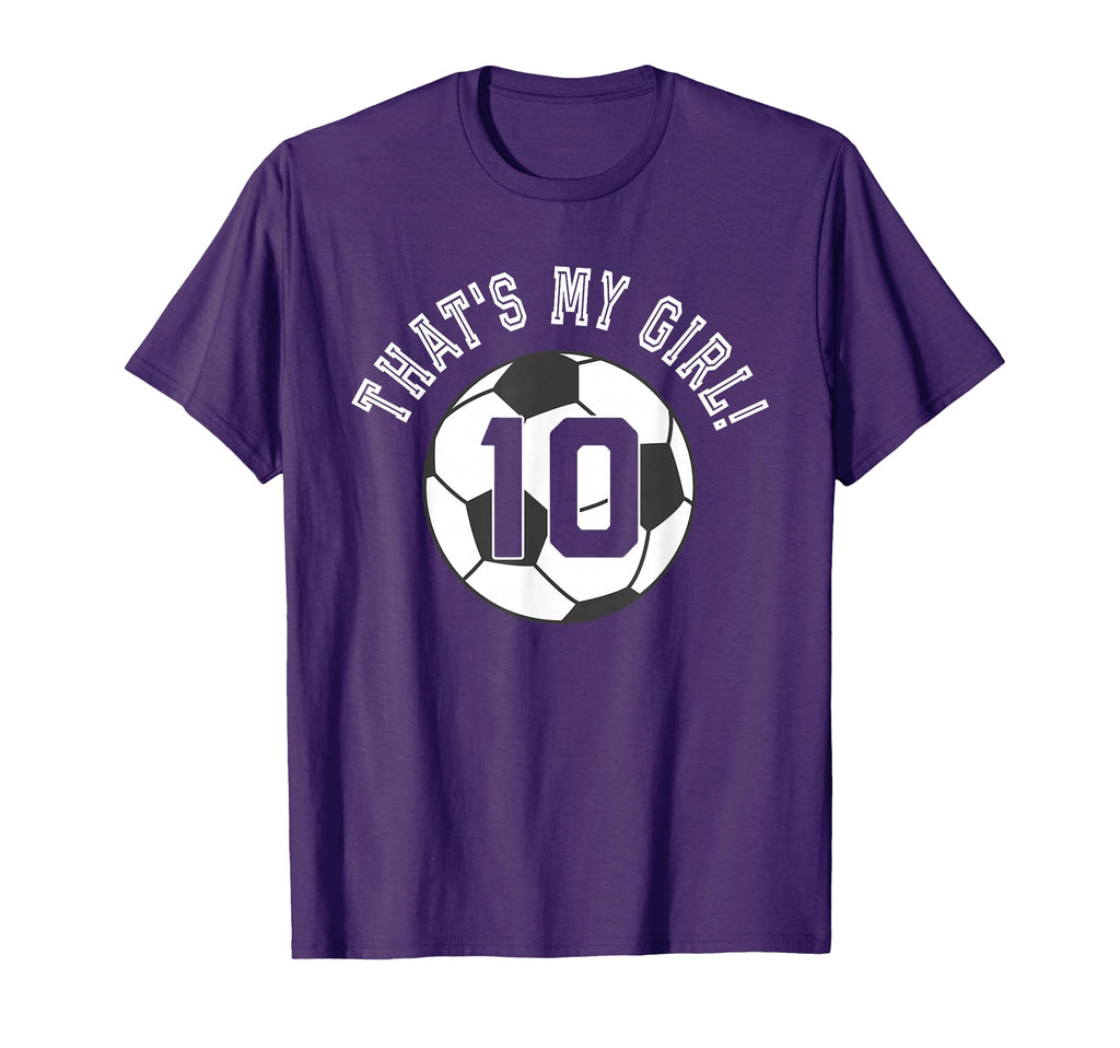 Thats My 10 Soccer Ball Player Coach T-Shirt - Streetwear Style Men Women