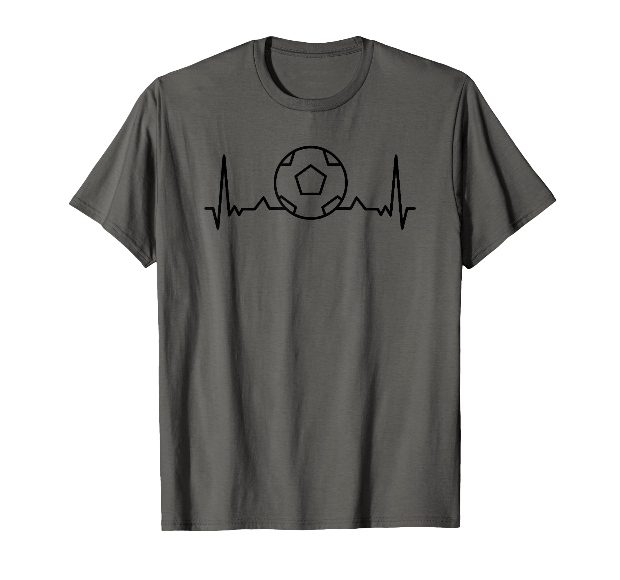 Soccer Heartbeat Funny Soccer Sports T-Shirt - Aesthetic Graphic for Adults