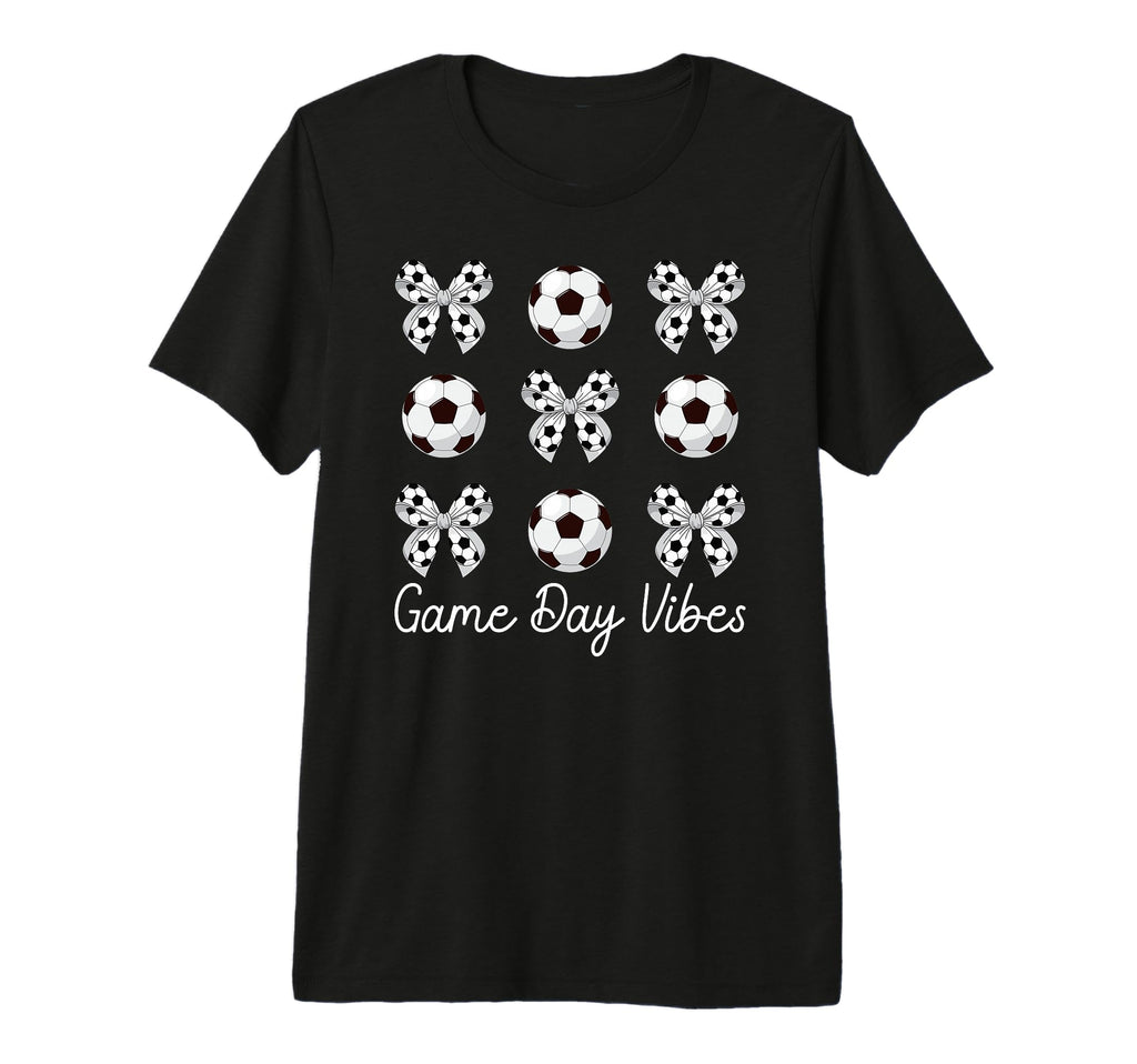 Game Day Vibes Soccer Game Day Soccer T-Shirt - Novelty Apparel for Adults