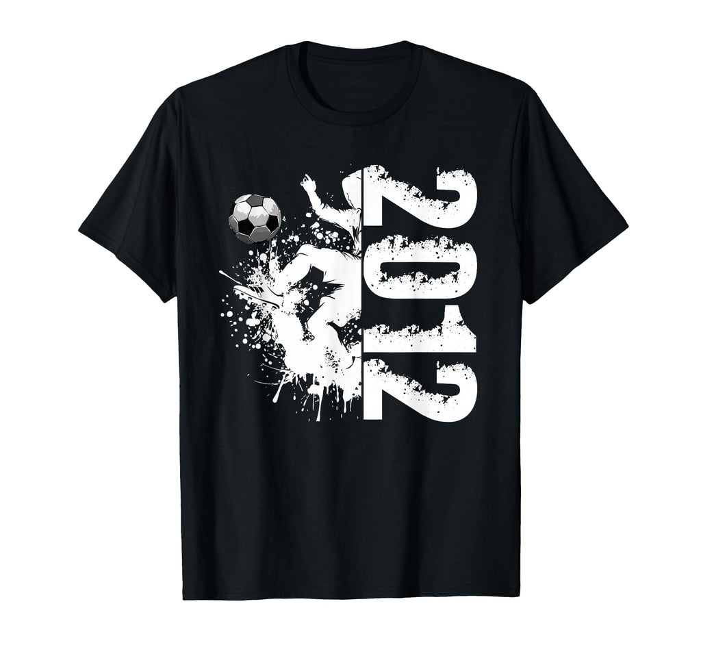 14Th Birthday Soccer 2012 Kick Silhouette T-Shirt - Custom Art Print Unisex