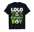 Soccer Lolo Birthday Party Family T-Shirt - Graphic Print for Adults