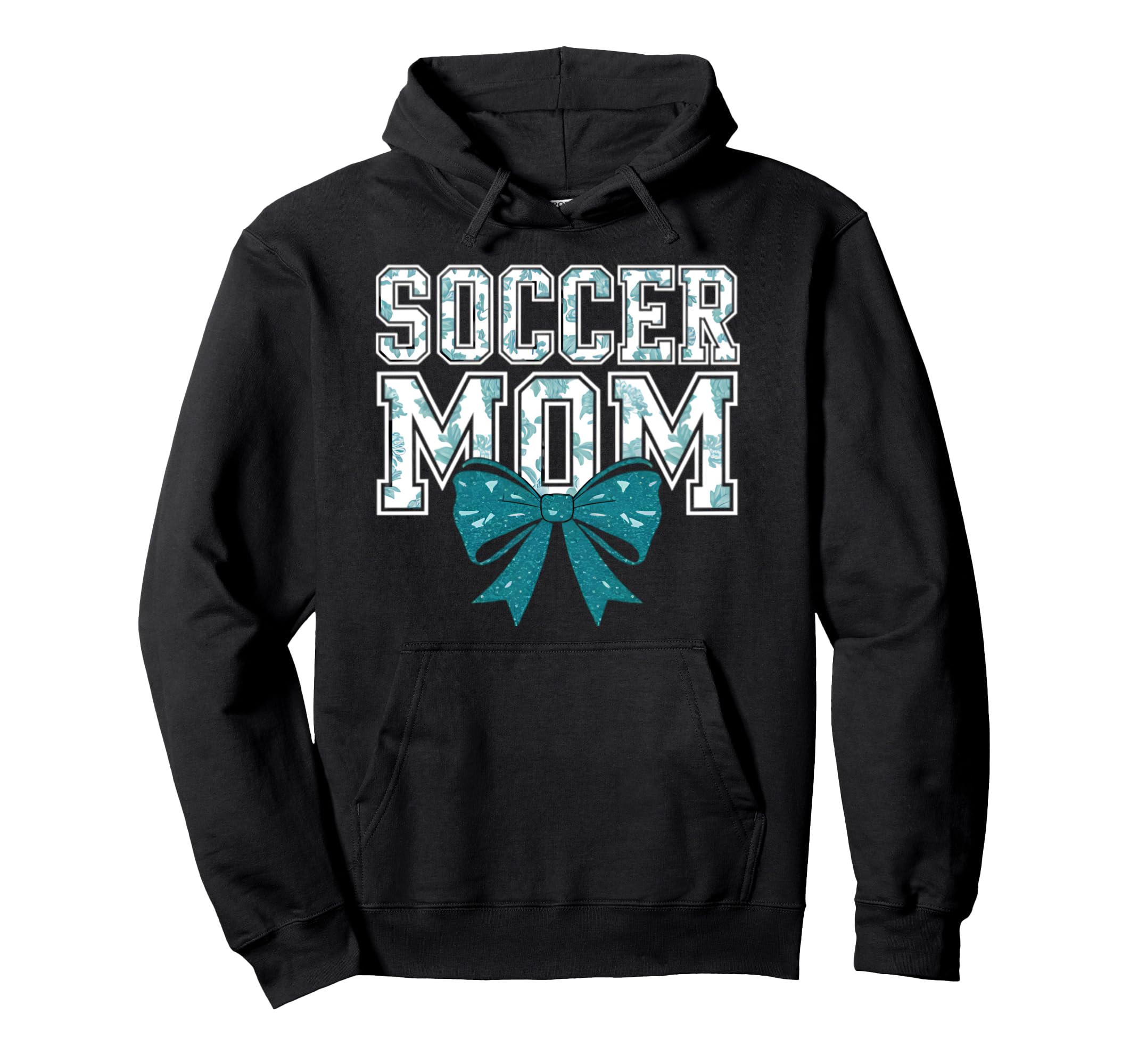 Soccer Mom Coquette Bow Mothers Day Hoodie - Trendy Graphic Unisex