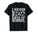 I Kicked 100 Days School T-Shirt - Casual Everyday Wear for Adults