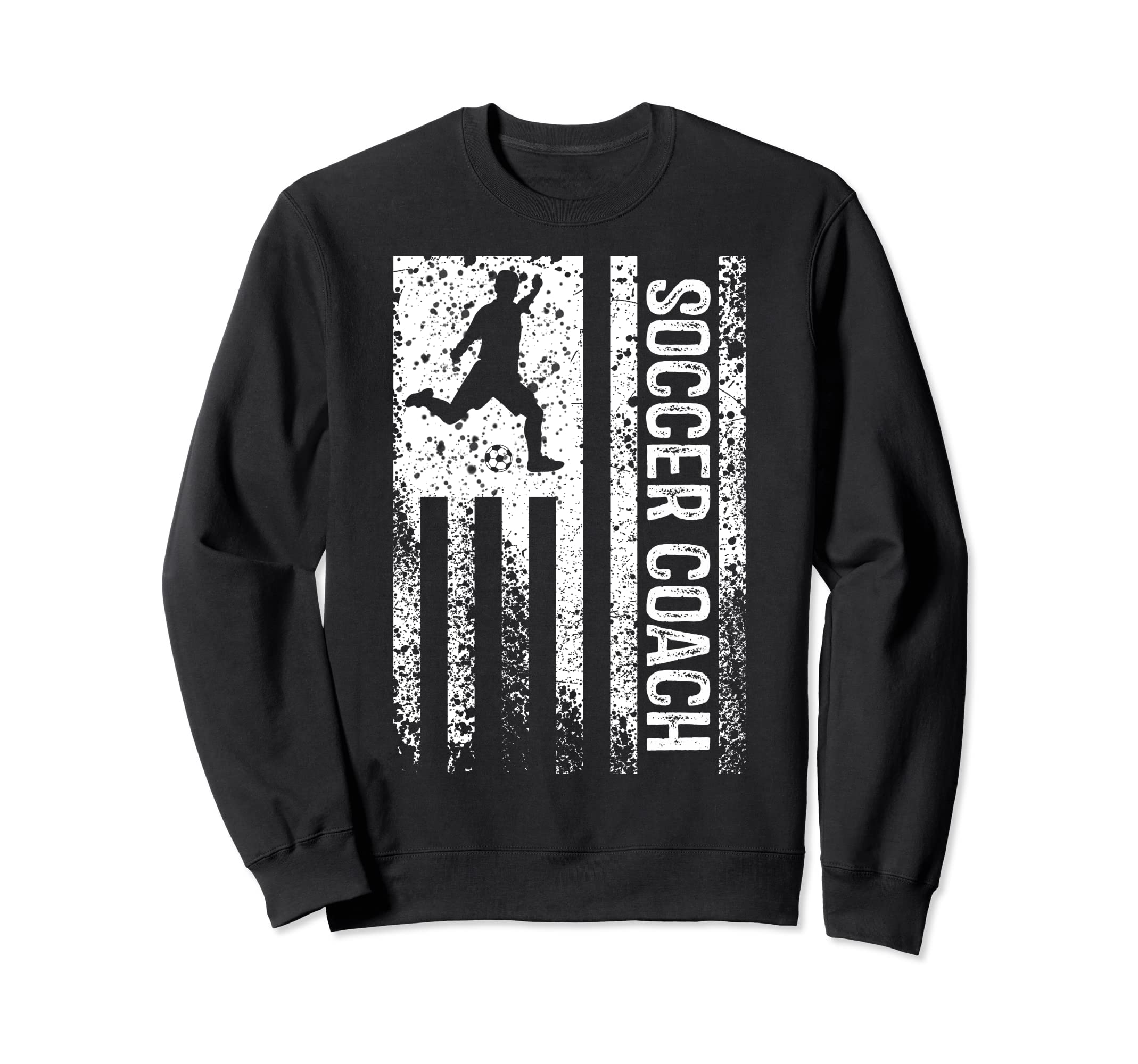 Soccer Coach Distressed Sweatshirt - Fun Novelty Design for Adults