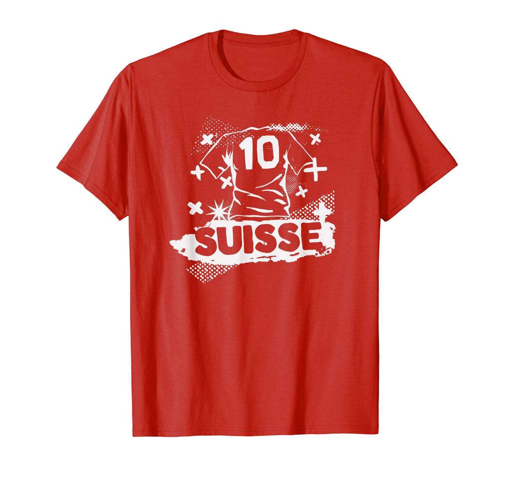 Swiss Football Switzerland Soccer T-Shirt - Streetwear Style for Adults