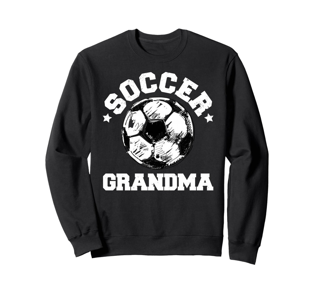 Soccer Grandma Soccer Ball Distressed Sweatshirt - Graphic Print Men Women