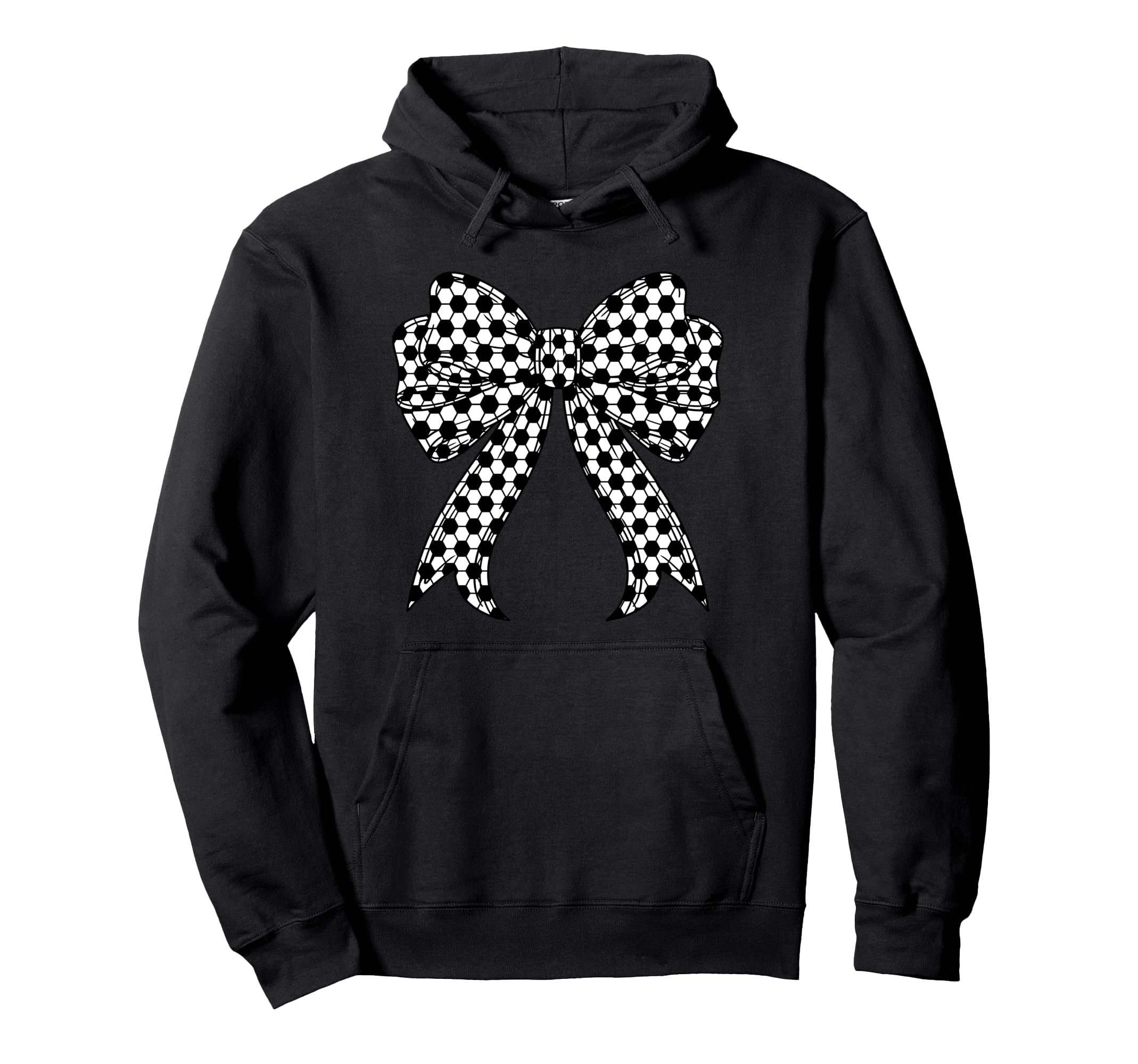 Soccer Ball Coquette Bow Soccer Mom Mama Hoodie - Novelty Apparel Men Women