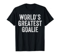 Worlds Greatest Goalie Funny Goalkeeper T-Shirt - Trendy Graphic Men Women