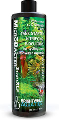 Brightwell Aquatics MicroBacter Start XLF - Concentrated Freshwater Nitrifying Bacteria - Quick Start Fish Tank Starter, Lift Microbe Levels & Water Filtering - Aquarium Water Treatments, 16.9 fl oz