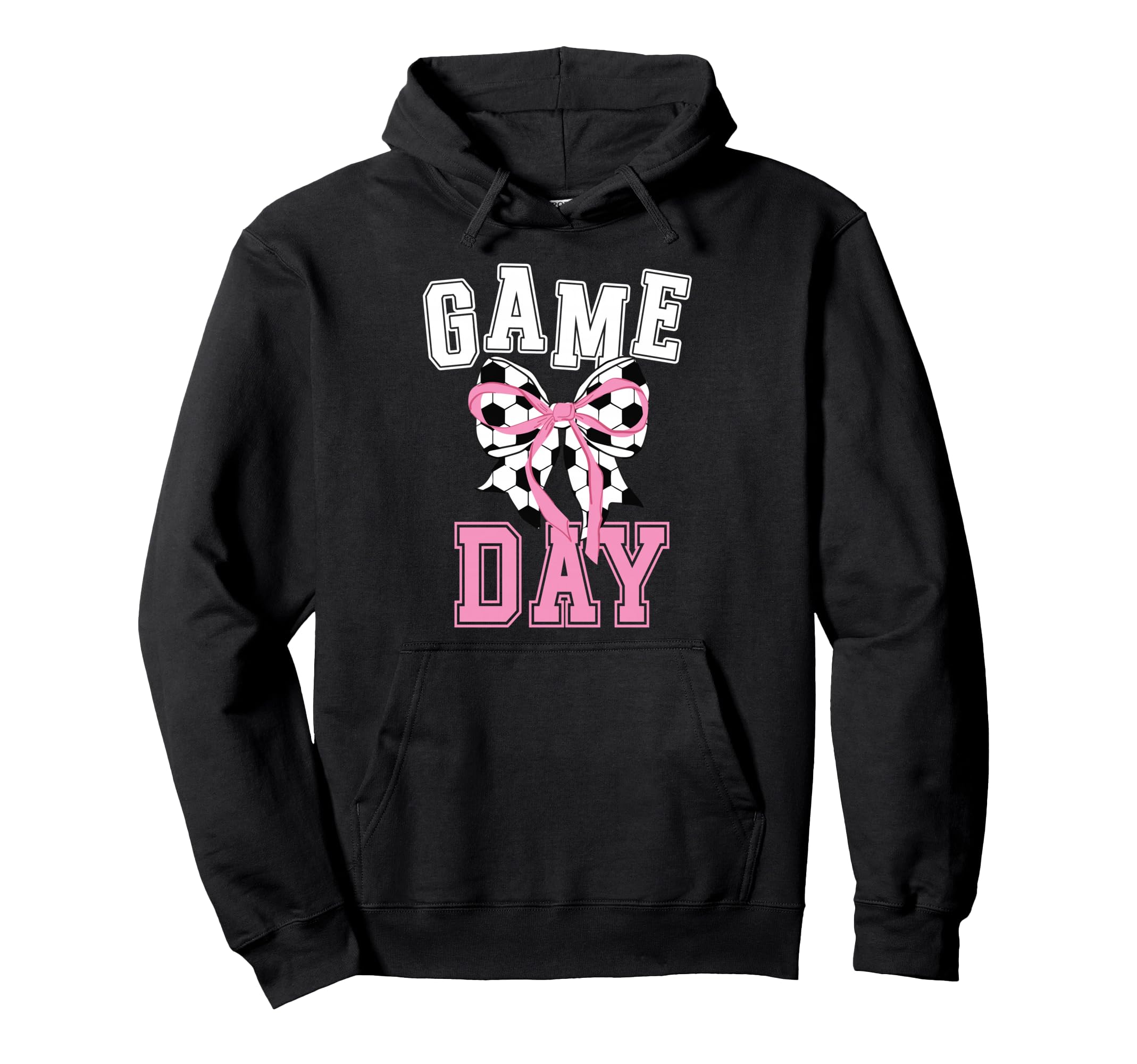 Game Day Soccer Game Day Coquette Hoodie - Unique Graphic Unisex