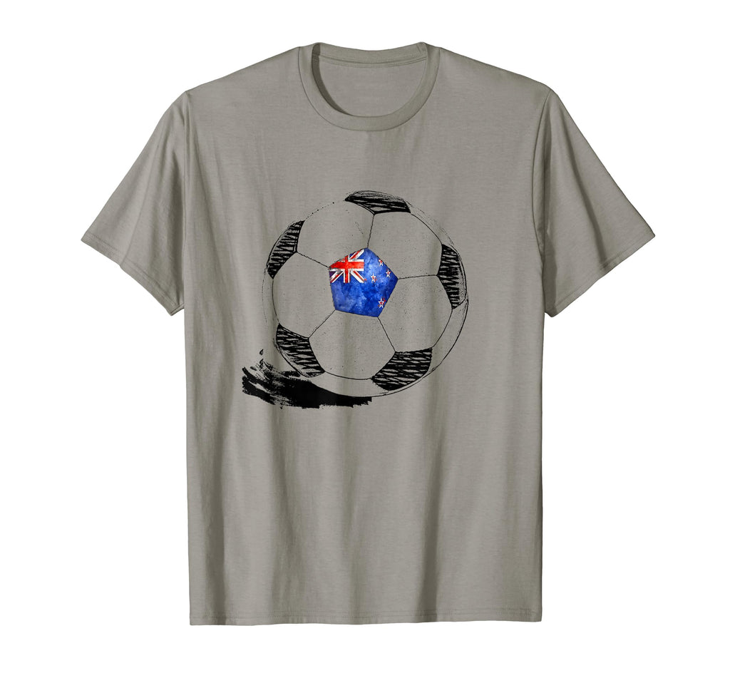 Soccer New Zealand Flag Kiwis Pride T-Shirt - Trendy Graphic for Adults