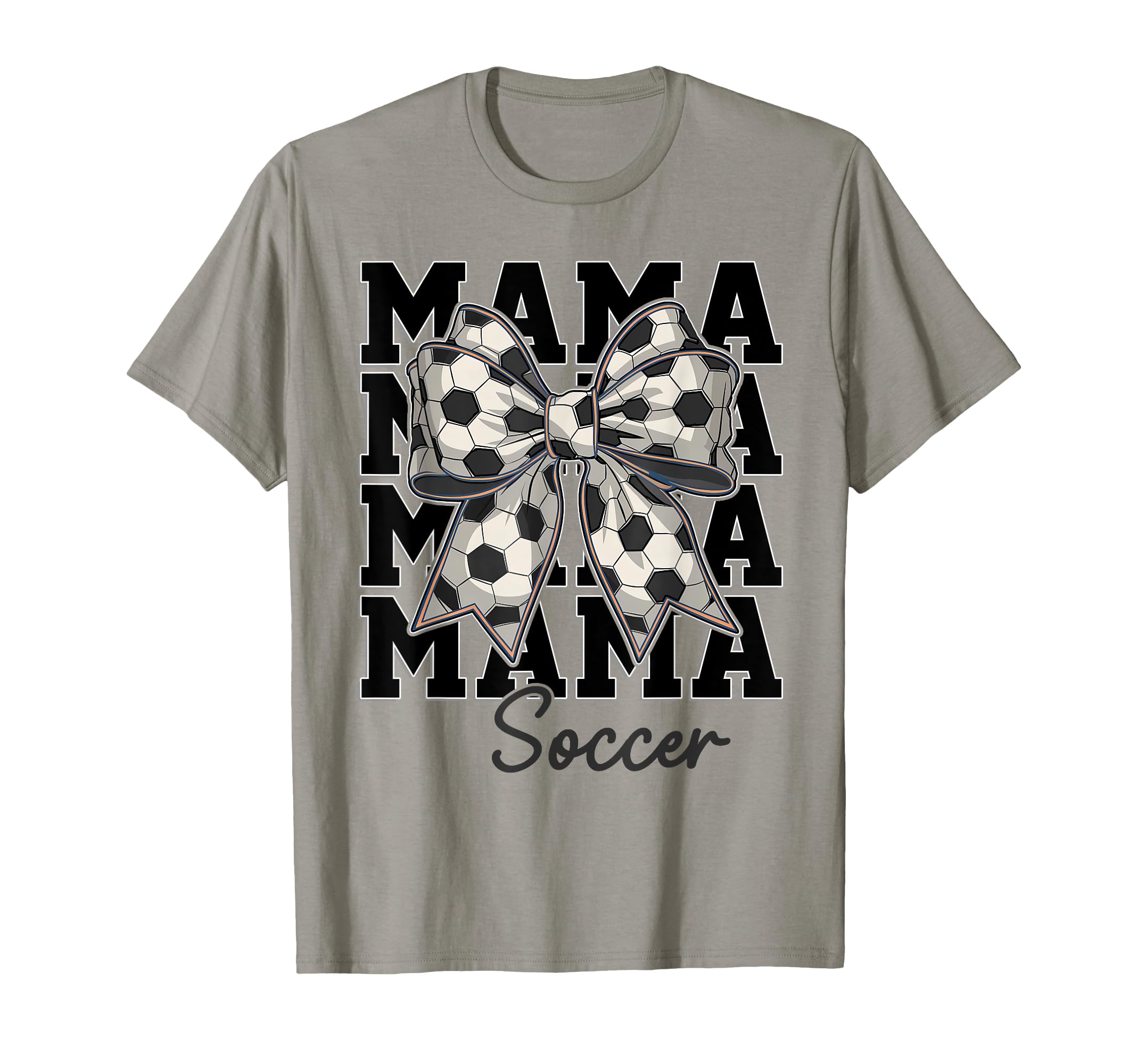 Soccer Mama Coquette Bow Biggest Fan T-Shirt - Minimalist Print for Adults