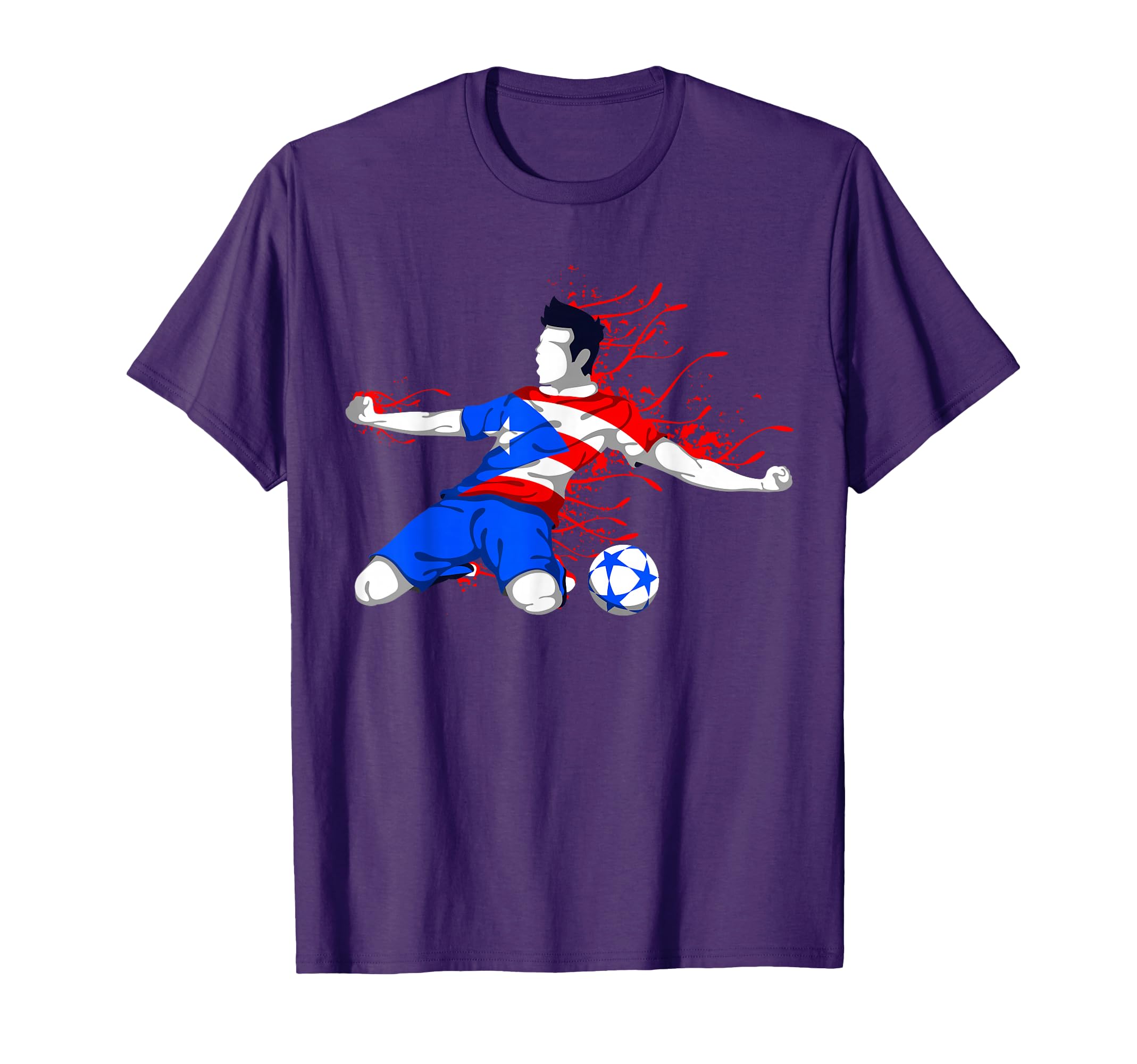 Puerto Rico Soccer Puerto Rican T-Shirt - Casual Everyday Wear for Adults
