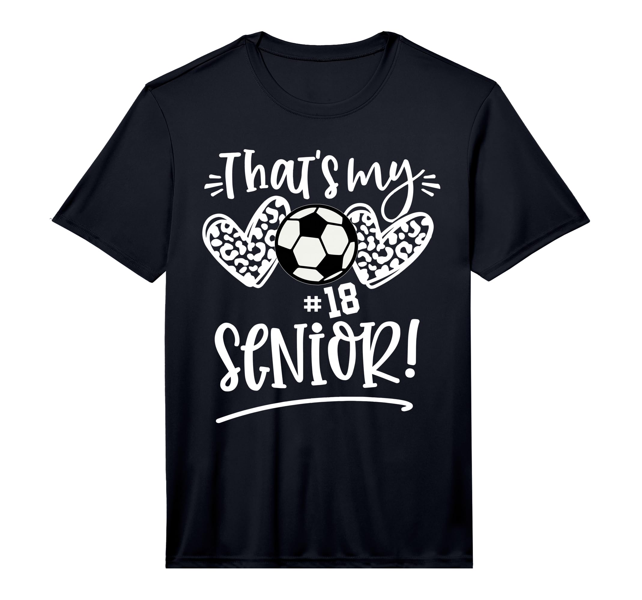 Thats My Senior Number 18 Senior Soccer T-Shirt - Minimalist Print Unisex