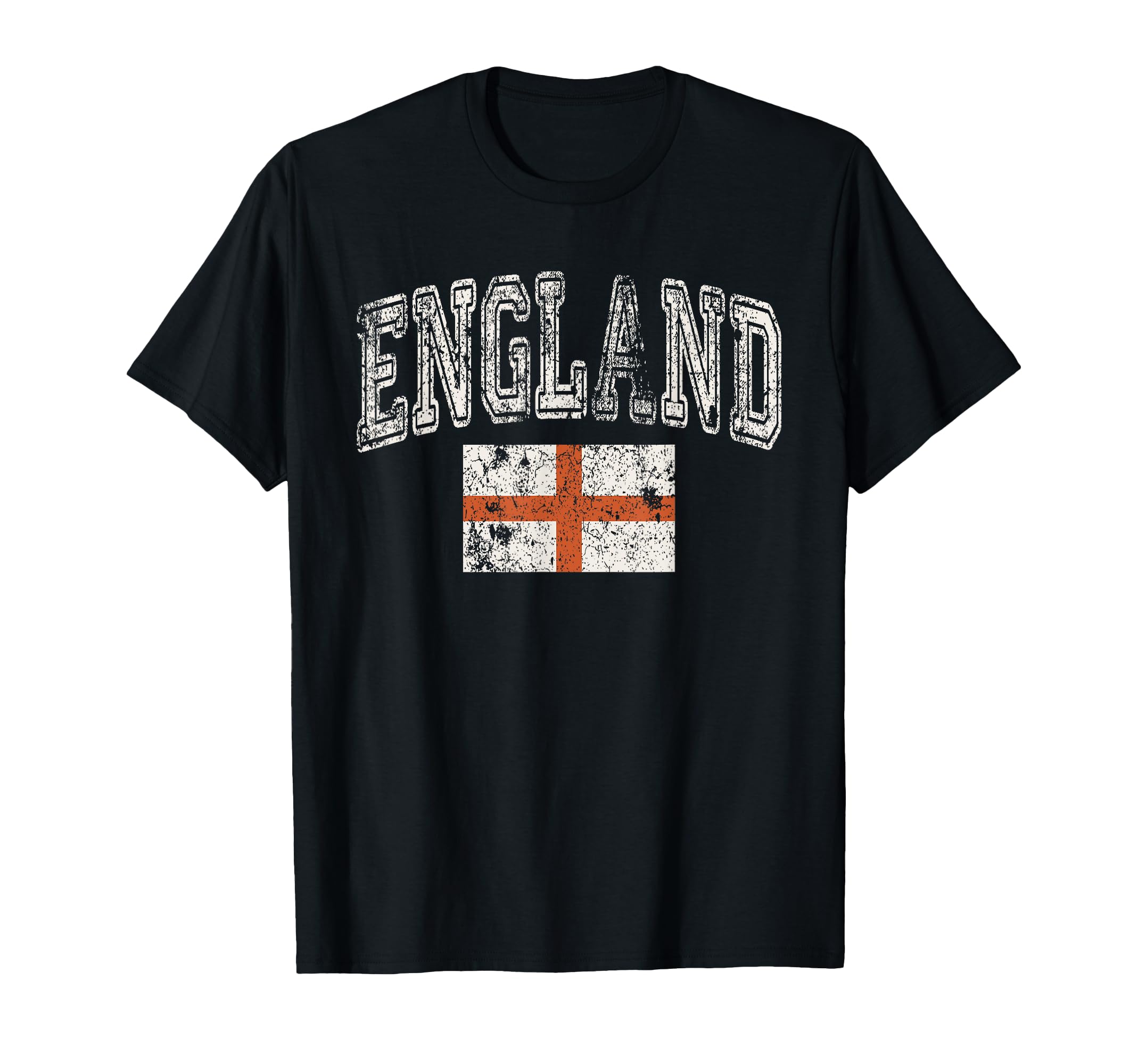 Faded England Flag English Pride T-Shirt - Graphic Print Men Women