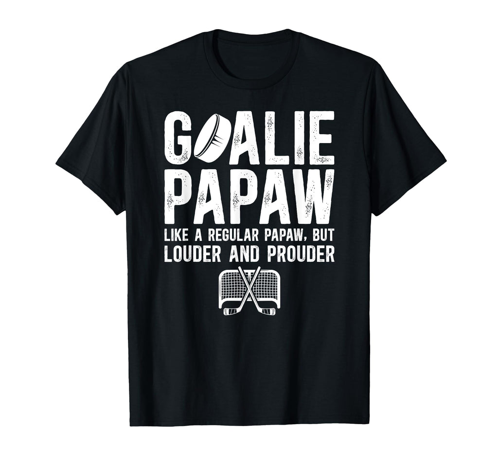 Hockey Goalie Papaw Ice Hockey Keeper T-Shirt - Graphic Print Men Women