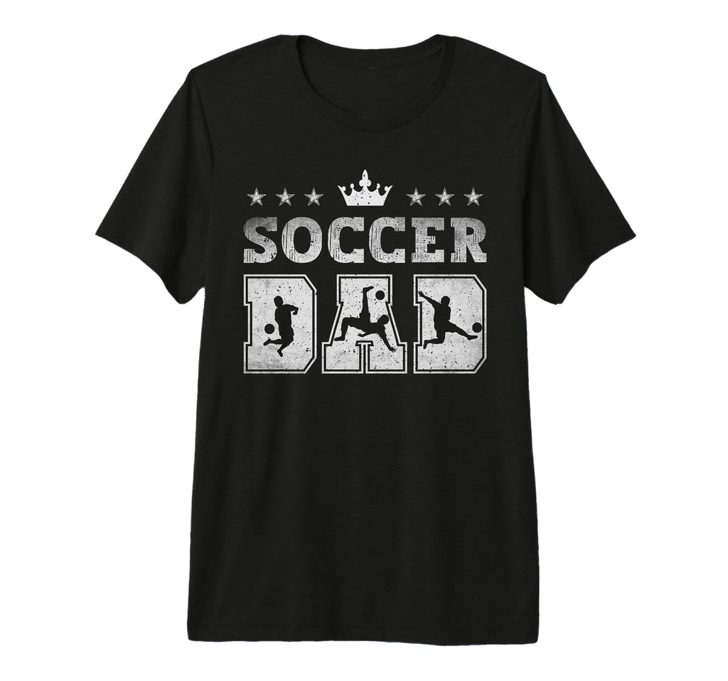 Soccer Dad Fathers Day Soccer Father Tri T-Shirt - Minimalist Print Unisex