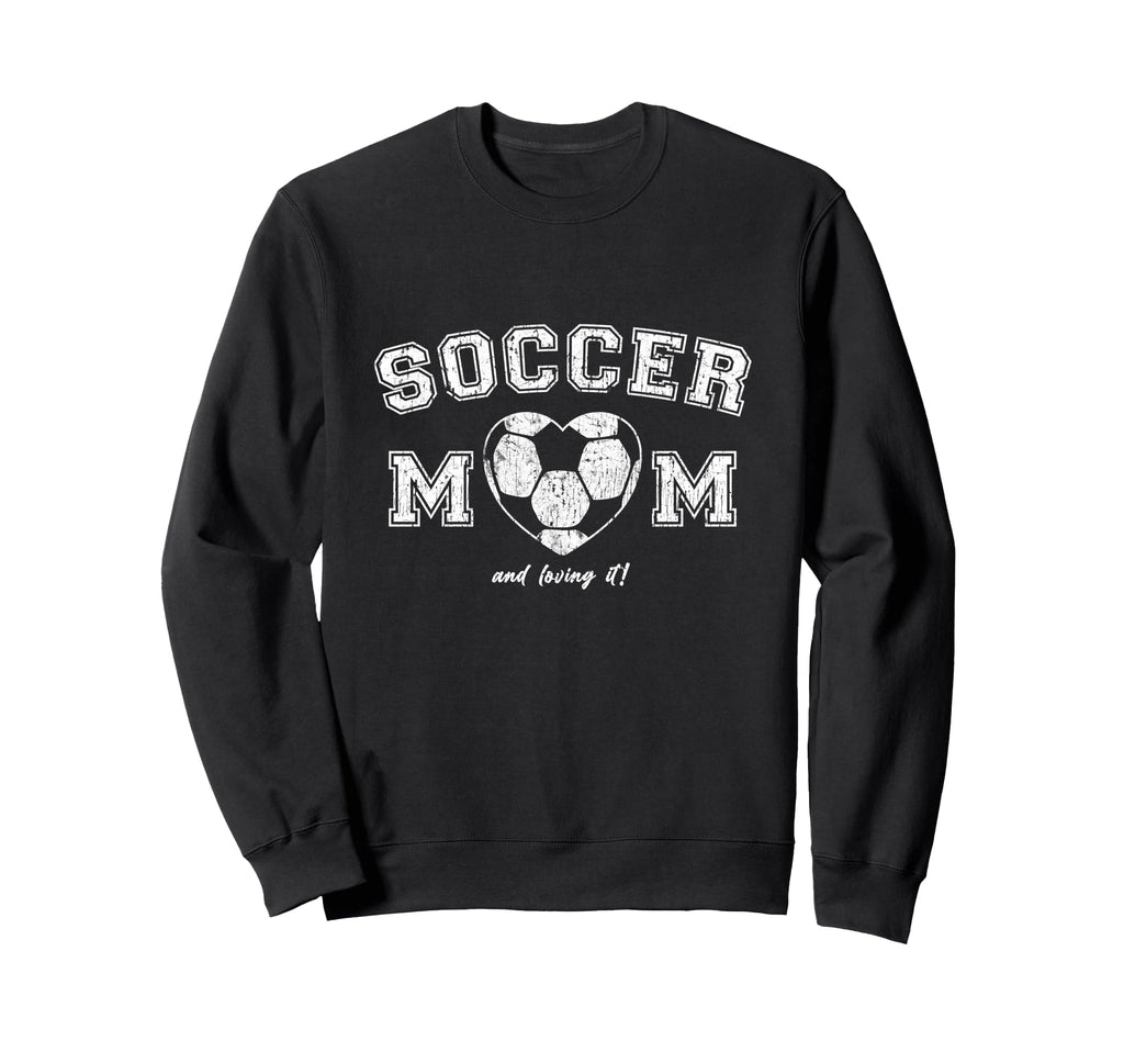 Soccer Mom Heart Casual Sweatshirt - Graphic Print Unisex