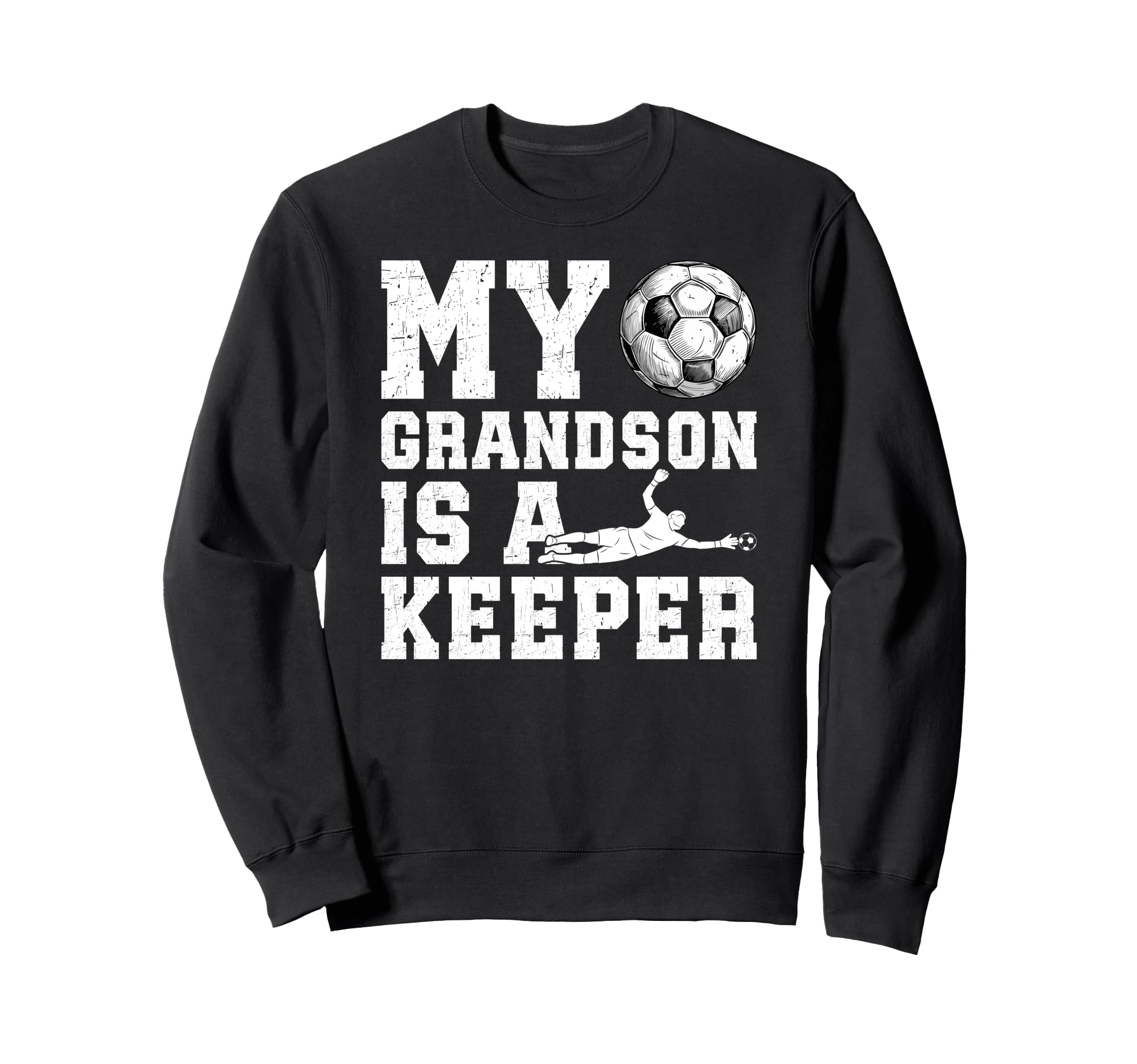 Proud Soccer Keeper Pops Soccer Sweatshirt - Trendy Graphic Men Women