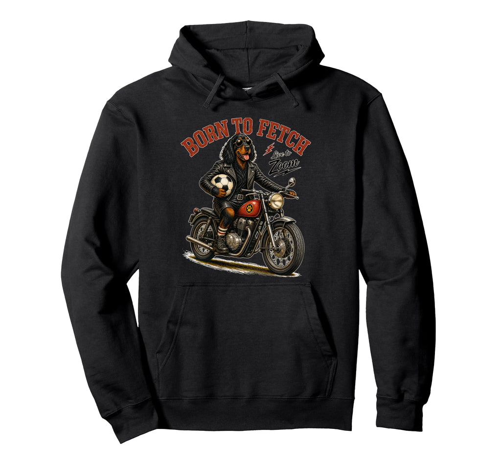 Gordon Setter Motorbike Love Footbal Hoodie - Streetwear Style Men Women